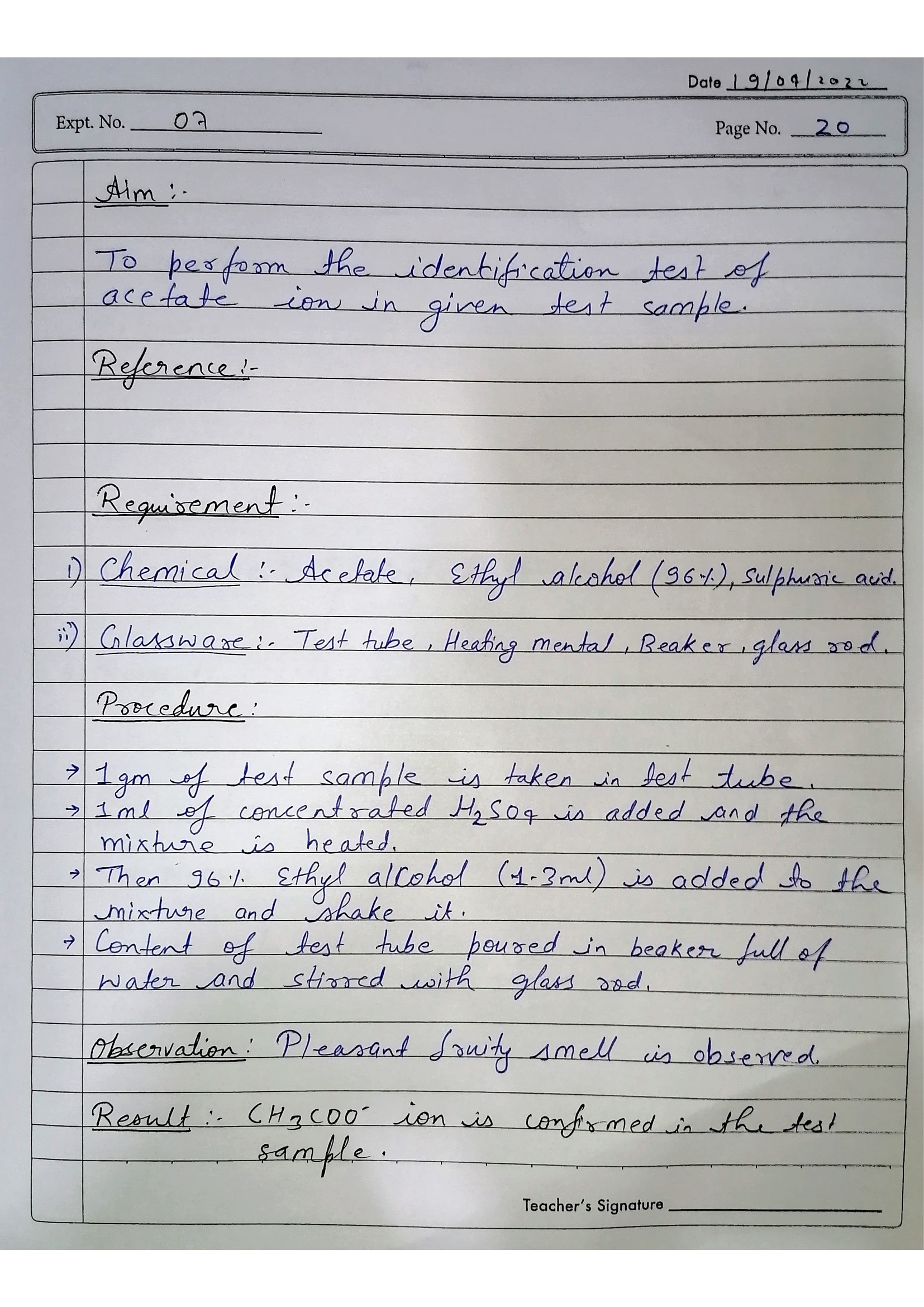 Pharmaceutical Chemistry Practical